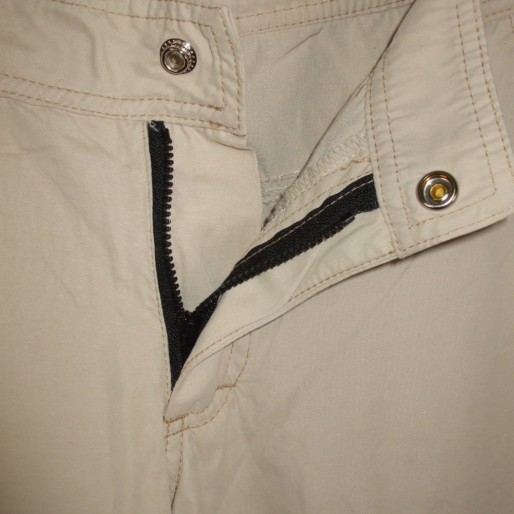 Prana Light Khaki Cargo Outdoor Hiking Pants Women’s Small Waist 32 inches Vtg - Picture 6 of 11